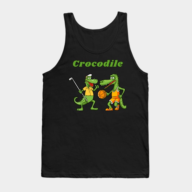 crocodile Tank Top by positive_negativeart